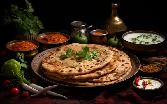 Popular breakfast dish in Kerala Parotta or Paratha
