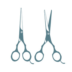Vintage Hair Cutter Scissor Icon Vector for Barbershop