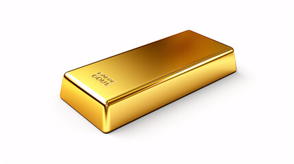 100% pure gold bars isolated on white background  -currency concept