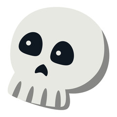 Halloween skull vector illustration