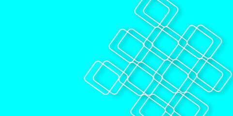 Squares design background. Minimal geometric background. Dynamic blue shapes composition with white lines. Abstract background modern hipster futuristic graphic.