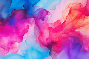 Colorful Alcohol Ink Background, abstract