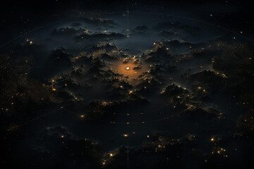 Fototapeta na wymiar a star map for a fantasy universe, astrology