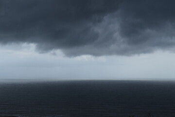storm over the sea