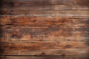 Fototapeta premium Brown wood plank texture background. Generative AI image