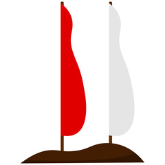 Indonesia flag vector illustration