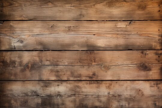 Brown wood plank texture background. Generative AI image