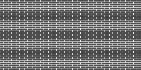 Black metro tiles seamless background. Subway brick horizontal pattern for kitchen, bathroom or outdoor architecture vector illustration. Glossy building interior design tiled material.