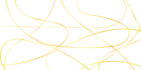 Light seamless pattern with golden flowing lines on a white background. Vector illustration