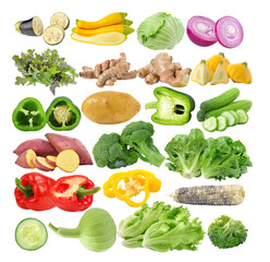 eggplant; Zucchini; cabbage; lettuce; onion; turmeric; ginger; zucchini; Cucumber; pepper; potato; yam; Broccoli; cos; corn; calabash on transparent png