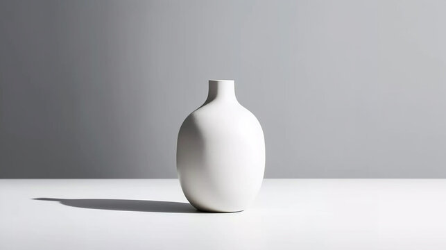 white vase on the wall UHD wallpaper Stock Photographic Image