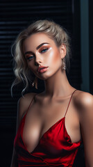 Naklejka premium Fashion Portrait. Beautiful Woman
