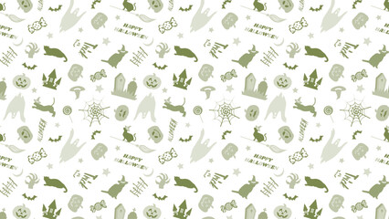 HALLOWEEN PATTERN シームレスパターン