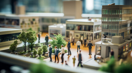 eco sustainable corporate miniature macro photography tilt shift lens green friendly clean energy earth world future environment business emissions safety CSR responsibility friendly carbon neutral