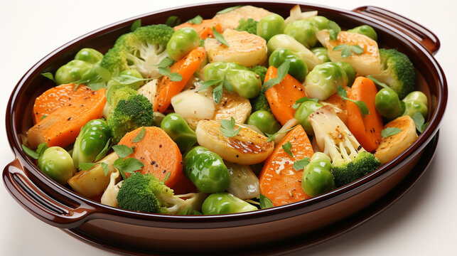 chicken with vegetables UHD wallpaper Stock Photographic Image