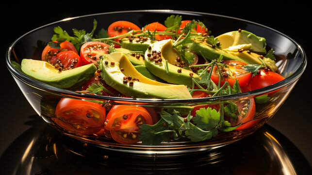 vegetable salad in a bowl UHD wallpaper Stock Photographic Image