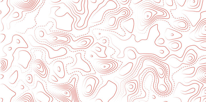 Abstract black background with pink Topographic line map pattern. Contour elevation topographic and textured Background Modern design with White background with topographic wavy patte.