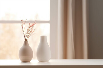 blank vase mock up, minimalistic mockup style