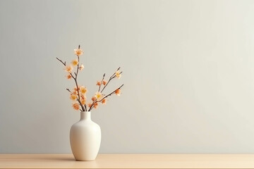 blank vase mock up, minimalistic mockup style