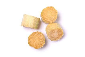 Sugarcane isolated on white