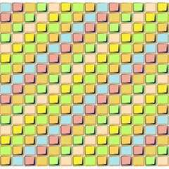 pastel color sqaure doodle pattern