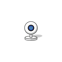 Webcam icon isolated vector graphics