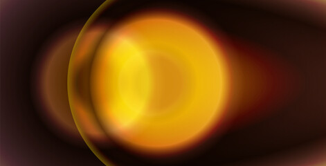 collision of two planets in outer space at high speed. Fantastic background with abstract orange comet shadow effect. vector illustration  © Dian Husaeni