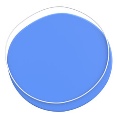 3D Blob. Abstract Text Box. 3D illustration.