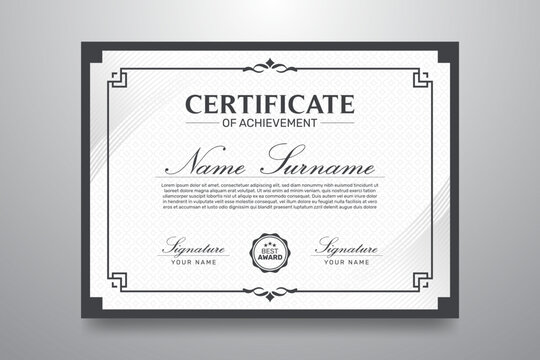 Modern Certificate Template Design - Creative Certificate Designs