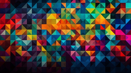 Colorful polygonal vector background. Abstract polygonal vector background generative ai