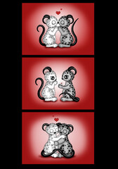 love engaged married mice