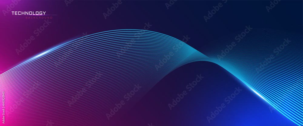 Poster abstract technology particles lines mesh background. 3d abstract sci-fi user interface concept with 