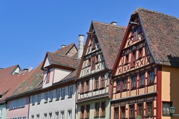 Cityscape of the old city / Rothenburg ob der Tauber, Germany
