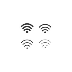 Wifi Signal Symbol Icon Vector Illustration