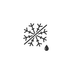 Snowflake icon vector illustration. Modern isolated badge for website or app