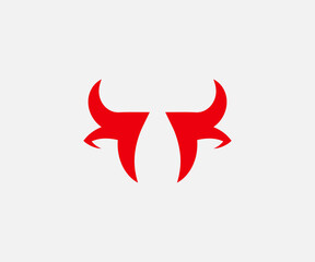 Modern and Minimal Bull Logo for your business logo