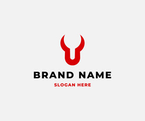 Modern and Minimal Bull Logo for your business logo