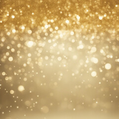 Fototapeta na wymiar Abstract gold background with bokeh defocused lights and stars.