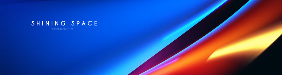 Motion light effect. Shining magic background and liquid speed light