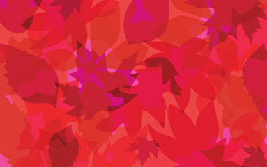 Autumn Leaves seamless pattern - stock illustration