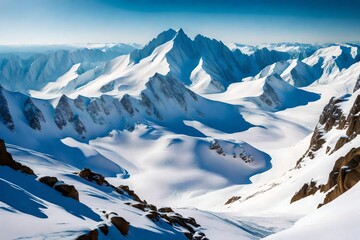 most beautiful snowy mountains wallpaper 