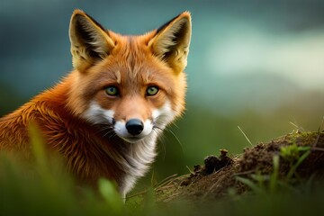 Fototapeta premium red fox vulpes