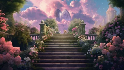 Photo sur Plexiglas Lavende stairway to heaven