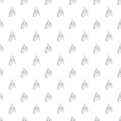 Banana line art pattern