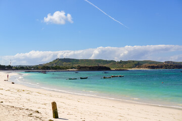 The most beautiful beach in Lombok and the closest to Kuta is Tanjung Aan Beach, A Hidden Gem...