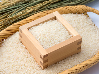 収穫した米のイメージ