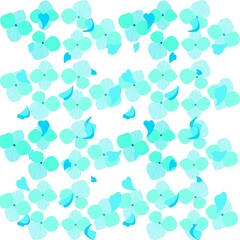 blue flower petal doodle background