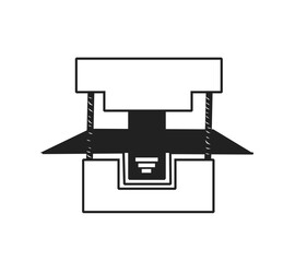 bending icon. logan,zinc,iron, isolated on white