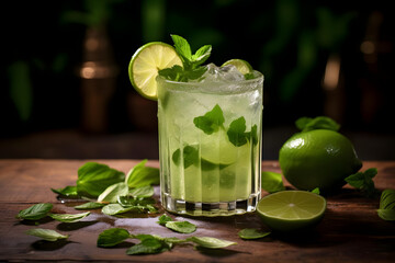 Refreshing Caipirinha Cocktail