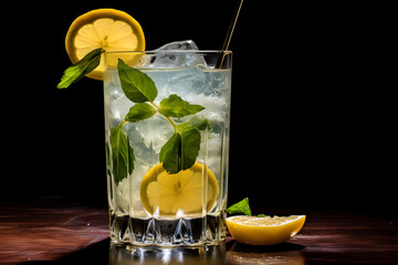 Lemon Tom Collins Cocktail